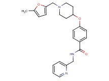 4-({1-[(5-methyl-2-furyl)methyl]-4-piperidinyl}oxy)-N-(2-pyridinylmethyl)benzamide