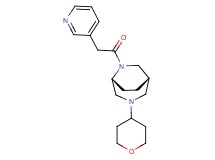 (1S*,5R*)-6-(3-pyridinylacetyl)-3-(tetrahydro-2H-pyran-4-yl)-3,6-diazabicyclo[3.2.2]nonane