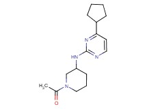 N-(1-acetylpiperidin-3-yl)-4-cyclopentylpyrimidin-2-amine