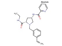 N-[(3S,5S)-5-[(ethylamino)carbonyl]-1-(3-vinylbenzyl)pyrrolidin-3-yl]pyridine-2-carboxamide