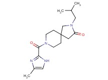 2-isobutyl-8-[(4-methyl-1H-imidazol-2-yl)carbonyl]-2,8-diazaspiro[4.5]decan-3-one
