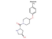 (3R,5S)-5-{[4-(4-methylphenoxy)-1-piperidinyl]carbonyl}-3-pyrrolidinol hydrochloride