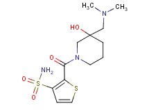 2-({3-[(dimethylamino)methyl]-3-hydroxy-1-piperidinyl}carbonyl)-3-thiophenesulfonamide