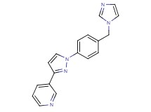 3-{1-[4-(1H-imidazol-1-ylmethyl)phenyl]-1H-pyrazol-3-yl}pyridine