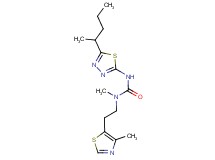 N-methyl-N'-[5-(1-methylbutyl)-1,3,4-thiadiazol-2-yl]-N-[2-(4-methyl-1,3-thiazol-5-yl)ethyl]urea