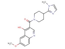 6-methoxy-3-{[4-(1-methyl-1H-imidazol-2-yl)-1-piperidinyl]carbonyl}-4-quinolinol