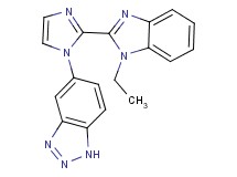 5-[2-(1-ethyl-1H-benzimidazol-2-yl)-1H-imidazol-1-yl]-1H-1,2,3-benzotriazole
