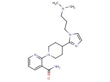 2-(4-{1-[3-(dimethylamino)propyl]-1H-imidazol-2-yl}-1-piperidinyl)nicotinamide