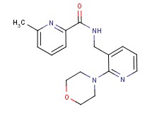 6-methyl-N-{[2-(4-morpholinyl)-3-pyridinyl]methyl}-2-pyridinecarboxamide