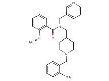 2-methoxy-N-{[1-(2-methylbenzyl)-4-piperidinyl]methyl}-N-(3-pyridinylmethyl)benzamide