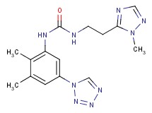 N-[2,3-dimethyl-5-(1H-tetrazol-1-yl)phenyl]-N'-[2-(1-methyl-1H-1,2,4-triazol-5-yl)ethyl]urea