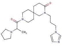2-[3-(1H-imidazol-1-yl)propyl]-9-(2-pyrrolidin-1-ylpropanoyl)-2,9-diazaspiro[5.5]undecan-3-one