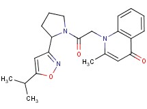 1-{2-[2-(5-isopropylisoxazol-3-yl)pyrrolidin-1-yl]-2-oxoethyl}-2-methylquinolin-4(1H)-one