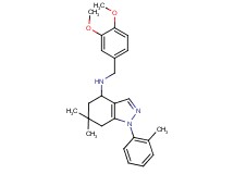 N-(3,4-dimethoxybenzyl)-6,6-dimethyl-1-(2-methylphenyl)-4,5,6,7-tetrahydro-1H-indazol-4-amine
