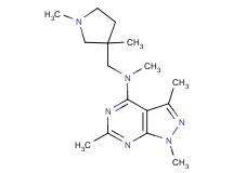 N-[(1,3-dimethyl-3-pyrrolidinyl)methyl]-N,1,3,6-tetramethyl-1H-pyrazolo[3,4-d]pyrimidin-4-amine