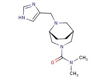 (1R*,5R*)-6-(1H-imidazol-4-ylmethyl)-N,N-dimethyl-3,6-diazabicyclo[3.2.2]nonane-3-carboxamide