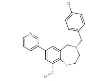 4-(4-chlorobenzyl)-7-(3-pyridinyl)-2,3,4,5-tetrahydro-1,4-benzoxazepin-9-ol