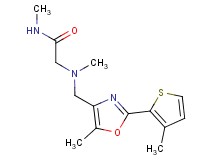 N~1~,N~2~-dimethyl-N~2~-{[5-methyl-2-(3-methyl-2-thienyl)-1,3-oxazol-4-yl]methyl}glycinamide