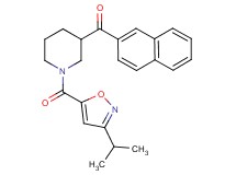 {1-[(3-isopropyl-5-isoxazolyl)carbonyl]-3-piperidinyl}(2-naphthyl)methanone