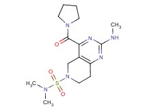 N,N-dimethyl-2-(methylamino)-4-(pyrrolidin-1-ylcarbonyl)-7,8-dihydropyrido[4,3-d]pyrimidine-6(5H)-sulfonamide