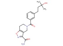 5-[3-(3-hydroxy-3-methylbutyl)benzoyl]-4,5,6,7-tetrahydroisoxazolo[4,5-c]pyridine-3-carboxamide