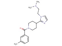N,N-dimethyl-2-{2-[1-(3-methylbenzoyl)-4-piperidinyl]-1H-imidazol-1-yl}ethanamine