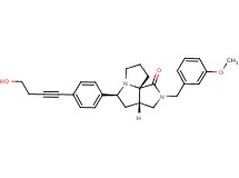 (3aS*,5S*,9aS*)-5-[4-(4-hydroxy-1-butyn-1-yl)phenyl]-2-(3-methoxybenzyl)hexahydro-7H-pyrrolo[3,4-g]pyrrolizin-1(2H)-one