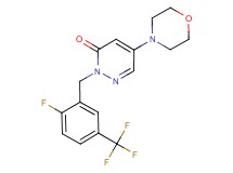 2-[2-fluoro-5-(trifluoromethyl)benzyl]-5-(4-morpholinyl)-3(2H)-pyridazinone