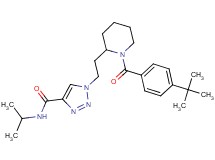 1-{2-[1-(4-tert-butylbenzoyl)-2-piperidinyl]ethyl}-N-isopropyl-1H-1,2,3-triazole-4-carboxamide