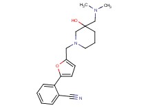 2-[5-({3-[(dimethylamino)methyl]-3-hydroxy-1-piperidinyl}methyl)-2-furyl]benzonitrile