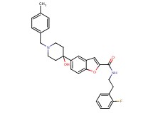 N-[2-(2-fluorophenyl)ethyl]-5-[4-hydroxy-1-(4-methylbenzyl)-4-piperidinyl]-1-benzofuran-2-carboxamide