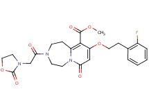 methyl 9-[2-(2-fluorophenyl)ethoxy]-7-oxo-3-[(2-oxo-1,3-oxazolidin-3-yl)acetyl]-1,2,3,4,5,7-hexahydropyrido[1,2-d][1,4]diazepine-10-carboxylate