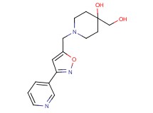 4-(hydroxymethyl)-1-[(3-pyridin-3-ylisoxazol-5-yl)methyl]piperidin-4-ol