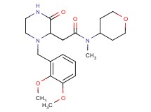 2-[1-(2,3-dimethoxybenzyl)-3-oxo-2-piperazinyl]-N-methyl-N-(tetrahydro-2H-pyran-4-yl)acetamide