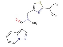 N-[(2-isopropyl-1,3-thiazol-4-yl)methyl]-N-methylpyrazolo[1,5-a]pyridine-3-carboxamide