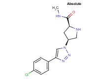 (4S)-4-[4-(4-chlorophenyl)-1H-1,2,3-triazol-1-yl]-N-methyl-L-prolinamide hydrochloride
