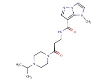 N-[3-(4-isopropylpiperazin-1-yl)-3-oxopropyl]-1-methyl-1H-imidazo[1,2-b]pyrazole-7-carboxamide