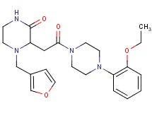 3-{2-[4-(2-ethoxyphenyl)-1-piperazinyl]-2-oxoethyl}-4-(3-furylmethyl)-2-piperazinone
