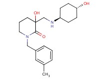 3-hydroxy-3-{[(trans-4-hydroxycyclohexyl)amino]methyl}-1-(3-methylbenzyl)-2-piperidinone