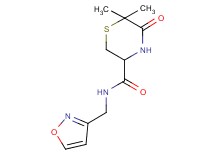 N-(isoxazol-3-ylmethyl)-6,6-dimethyl-5-oxothiomorpholine-3-carboxamide