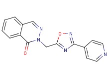 2-{[3-(4-pyridinyl)-1,2,4-oxadiazol-5-yl]methyl}-1(2H)-phthalazinone