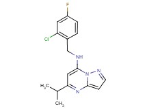 N-(2-chloro-4-fluorobenzyl)-5-isopropylpyrazolo[1,5-a]pyrimidin-7-amine