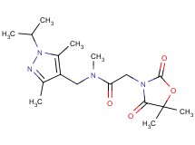 2-(5,5-dimethyl-2,4-dioxo-1,3-oxazolidin-3-yl)-N-[(1-isopropyl-3,5-dimethyl-1H-pyrazol-4-yl)methyl]-N-methylacetamide