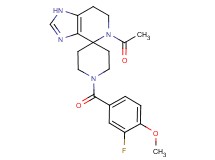 5-acetyl-1'-(3-fluoro-4-methoxybenzoyl)-1,5,6,7-tetrahydrospiro[imidazo[4,5-c]pyridine-4,4'-piperidine]