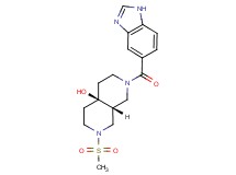 (4aR*,8aR*)-2-(1H-benzimidazol-5-ylcarbonyl)-7-(methylsulfonyl)octahydro-2,7-naphthyridin-4a(2H)-ol