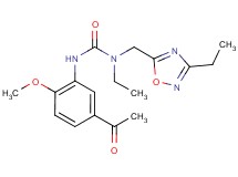 N'-(5-acetyl-2-methoxyphenyl)-N-ethyl-N-[(3-ethyl-1,2,4-oxadiazol-5-yl)methyl]urea