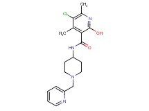 5-chloro-2-hydroxy-4,6-dimethyl-N-[1-(2-pyridinylmethyl)-4-piperidinyl]nicotinamide