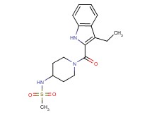 N-{1-[(3-ethyl-1H-indol-2-yl)carbonyl]piperidin-4-yl}methanesulfonamide