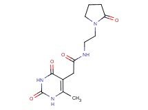 2-(6-methyl-2,4-dioxo-1,2,3,4-tetrahydropyrimidin-5-yl)-N-[2-(2-oxopyrrolidin-1-yl)ethyl]acetamide