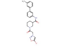 3-[2-(3-{[(3'-methyl-3-biphenylyl)amino]carbonyl}-1-piperidinyl)-2-oxoethyl]-1,2,3-oxadiazol-3-ium-5-olate